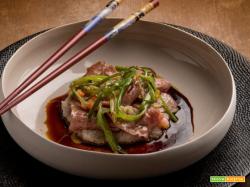 Sukiyaki di Wagyu con fonio: un piatto tutto da scorpire