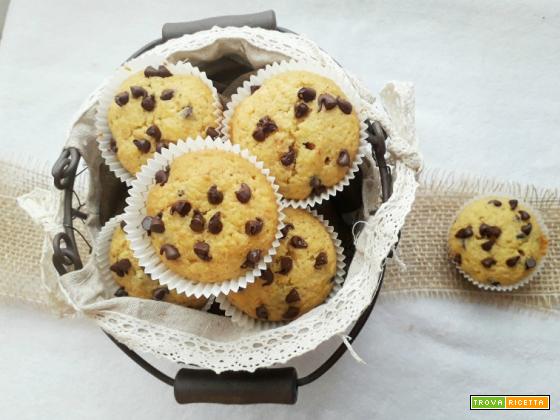 Muffins di Pandoro con gocce di cioccolato