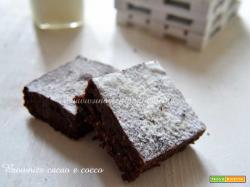 Brownies al cacao e cocco