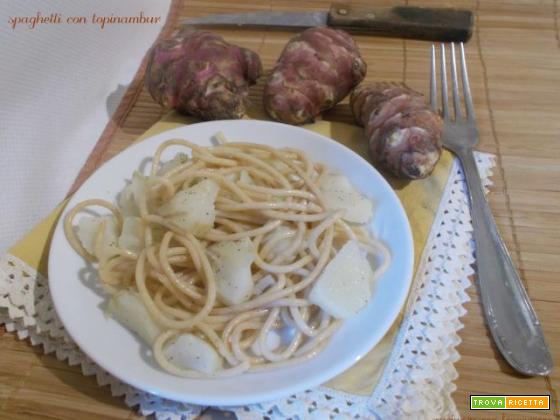 Spaghetti con topinambur