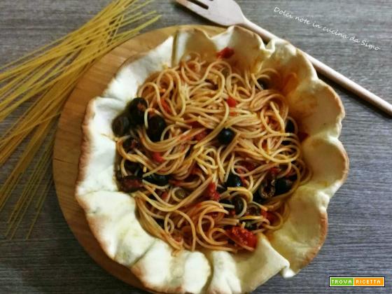 Spaghetti in pasta brise’