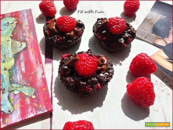Brownies Afrodisiaci di San Valentino al Cioccolato e Lamponi