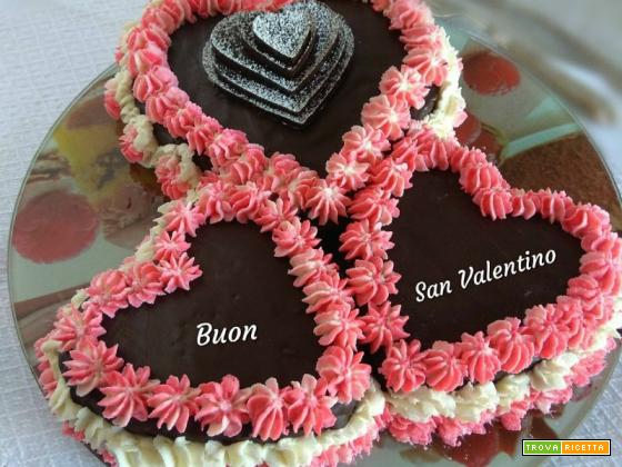 Torta cuore al cioccolato per san valentino