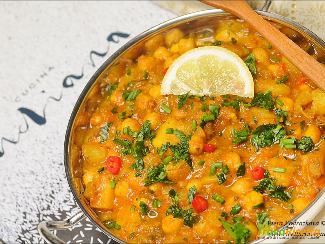 Chana Aloo Masala Masala Di Ceci E Patate Ricetta Trovaricetta Com