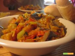 Ratatouille - Melanzane, peperoni e zucchine in padella