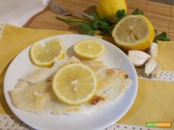 Platessa in salsa di limone