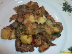 Spezzatino di agnello con cuori di carciofi