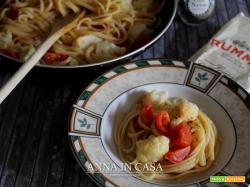 Spaghetti pomodorini cavolfiore e pepe
