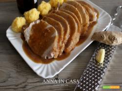 Lonza arrosto con salsa allo zenzero e limone