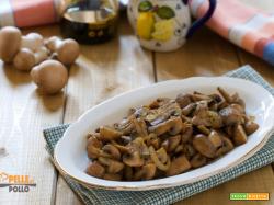 Funghi champignon in agrodolce