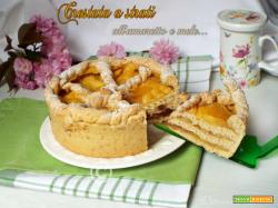 Crostata a strati all’amaretto e mele