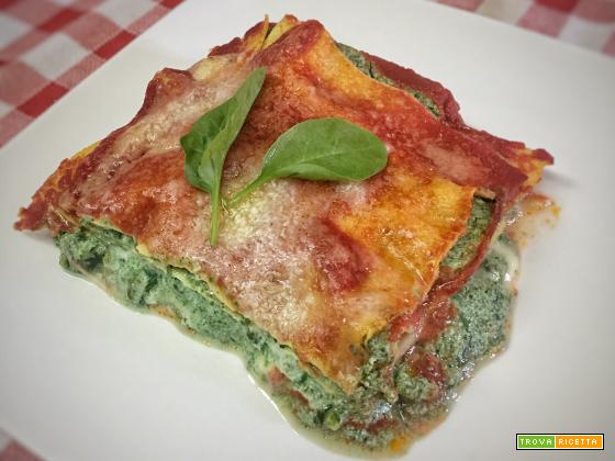 Lasagne ricotta e spinaci, ricetta vegetariana