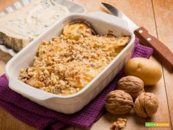 Patate al gorgonzola e noci: quando il sapore diventa filante e cremoso