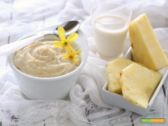 Crema di ananas senza grassi pronta in 10 minuti