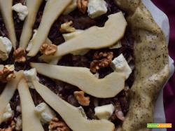 Quiche al radicchio con pere, gorgonzola e noci