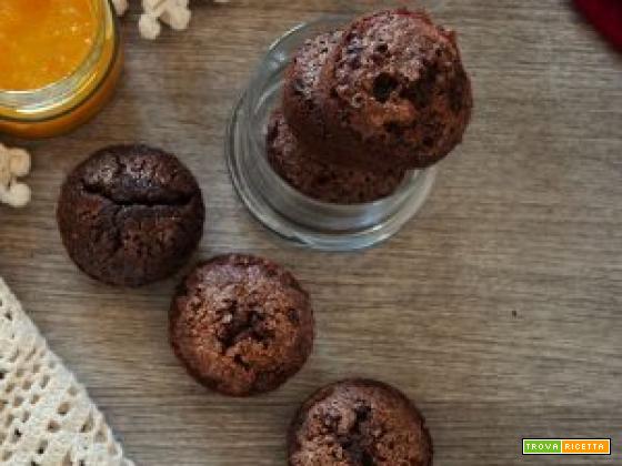 Muffin senza glutine al cioccolato e caffè