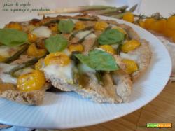 Pizza di segale con asparagi e pomodorini – lievito madre