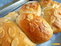 TRECCIA DI PAN BRIOCHE VEGAN ALLA MANDORLA
