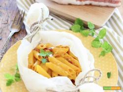 Cartoccio di Penne allo Zafferano e Pancetta