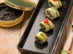 Sushi di caviale, tonno e zucchine: una delizia dal sapore intenso!