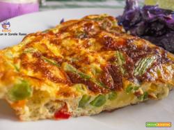 Frittata di verdure con cavolo rosso