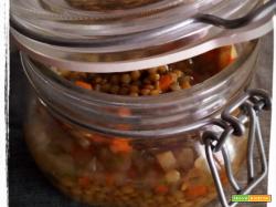 Zuppa di lenticchie in vasocottura