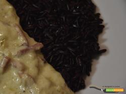 Riso Venere con speck e gorgonzola…