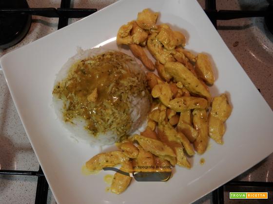 Straccetti di galletto al curry con riso basmati…