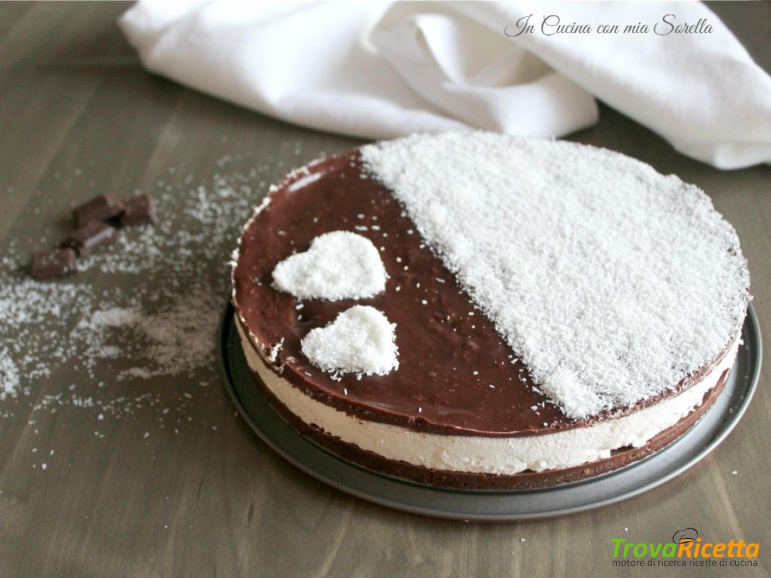 Cheesecake Al Cocco E Cioccolato Torta Fredda Ricetta Trovaricetta Com