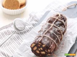 Salame di cioccolato senza glutine ed uova