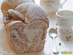 Pan Brioche variegato al cioccolato