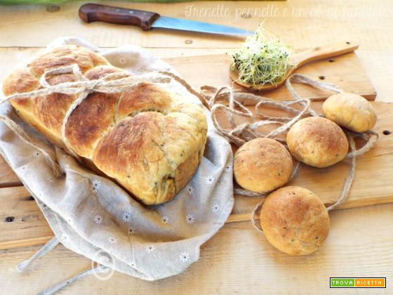 Pan brioche con germogli di porro