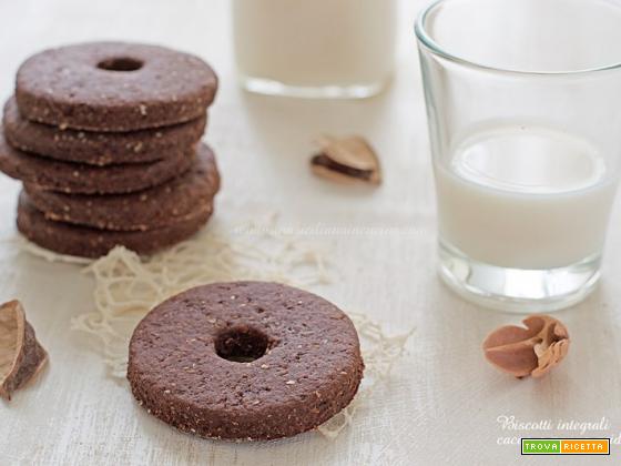 Biscotti integrali cacao e panna acida