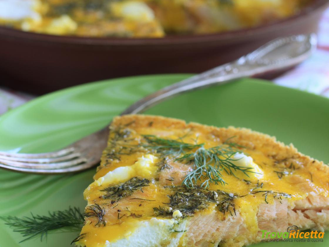 Frittata Al Forno Con Ricotta Di Bufala E Salmone Ricetta Trovaricetta Com