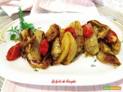 Finocchi gratinati in tegame squisito e appetitoso