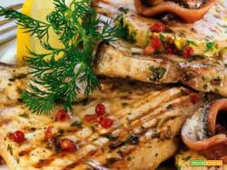PESCE SPADA CON SALSA ALLE ACCIUGHE