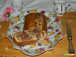 Plumcake variegato vaniglia e cacao