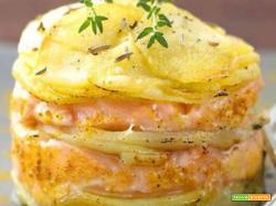 TORTINO DI SALMONE E PATATE