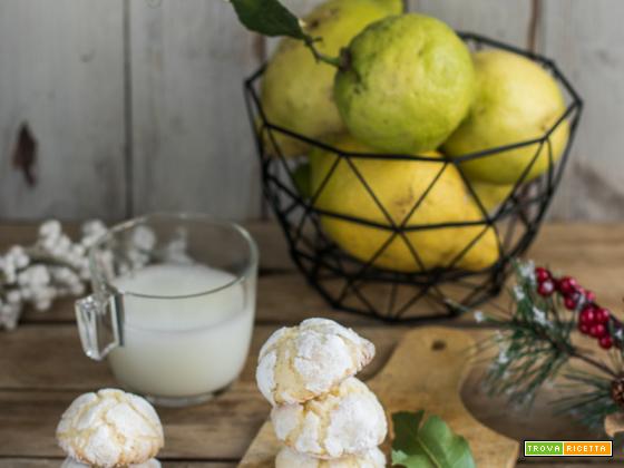 Lemon crinkle cookies – biscotti morbidi al limone
