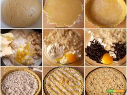 Pastiera con codette di cioccolato