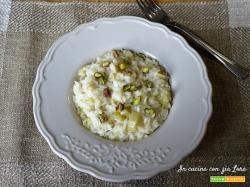 Risotto con cardo e pistacchi