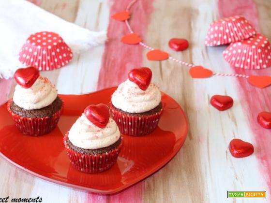 Cupcake dal cuore cremoso | San Valentino