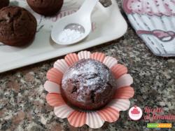 Muffin al cioccolato e latte condensato