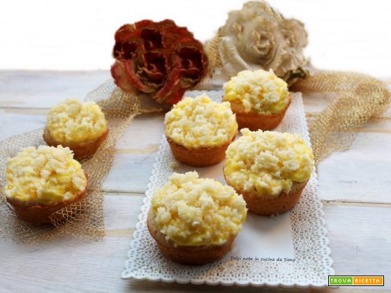 Muffin mimosa con crema pasticcera