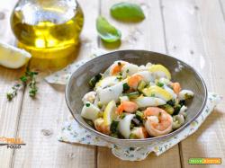 Insalata di mare con zucchine e limone