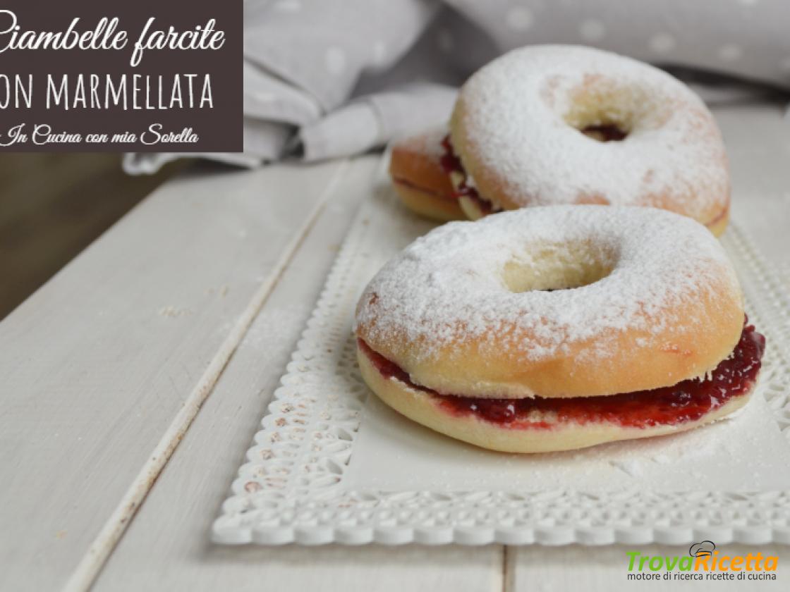 Ciambelle Farcite Con Marmellata Ricetta Trovaricetta Com