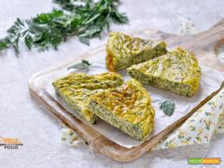 Frittata con ciuffi di carote e ricotta