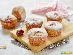 Muffin con cuore di marmellata e mascarpone