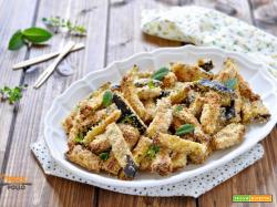 Bastoncini di melanzane croccanti al forno