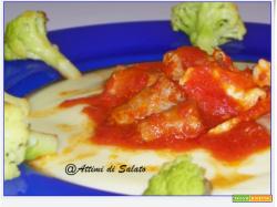 PUR CON SUGO DI POLLO SALSICCIA E CAVOLFIORE
